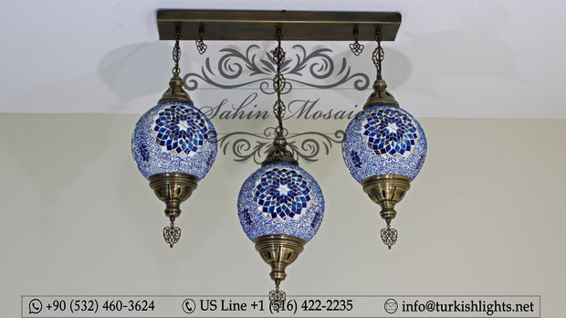 Kitchen Pendant With 3 (20 cm ) Ball Poruduct ID: 109 - TurkishLights.NET