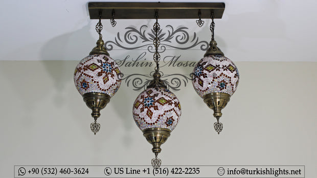 Kitchen Pendant With 3 (20 cm ) Ball Poruduct ID: 109 - TurkishLights.NET