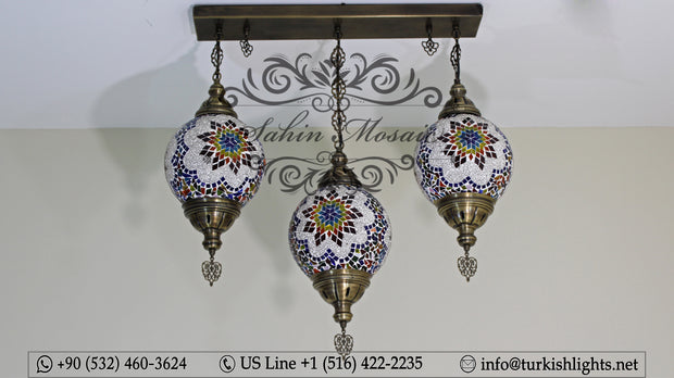 Kitchen Pendant With 3 (20 cm ) Ball Poruduct ID: 109 - TurkishLights.NET