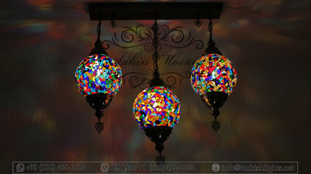 Kitchen Pendant With 3 (20 cm ) Ball Poruduct ID: 109 - TurkishLights.NET