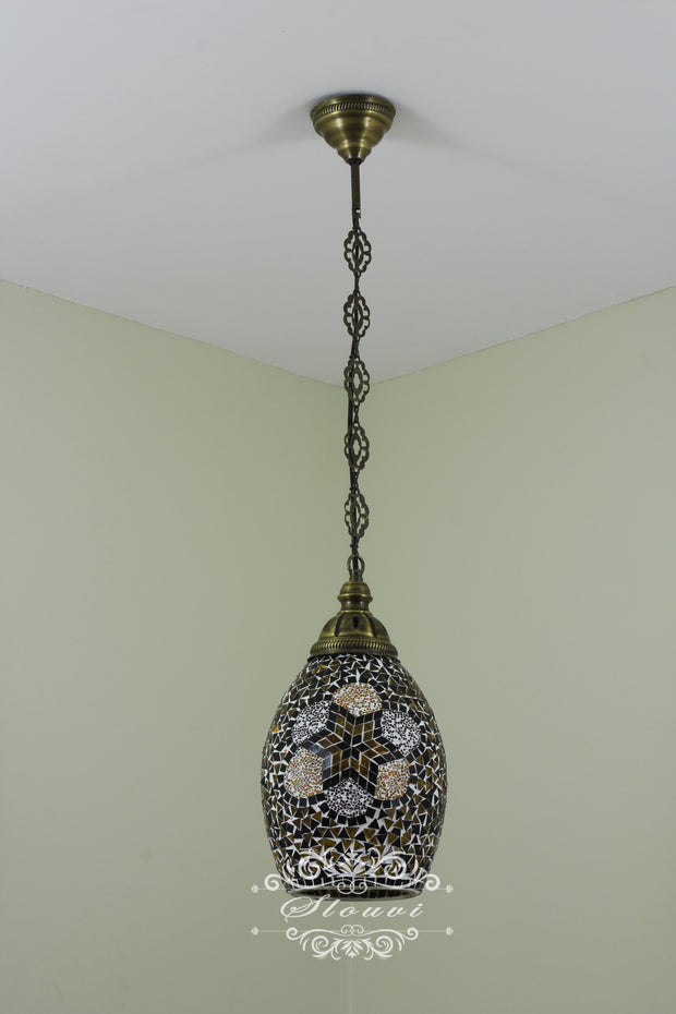 Turkish Handmade Mosaic Hanging Pendant - Kitchen Island Pendant - TurkishLights.NET