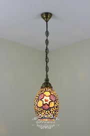 Turkish Handmade Mosaic Hanging Pendant - Kitchen Island Pendant - TurkishLights.NET