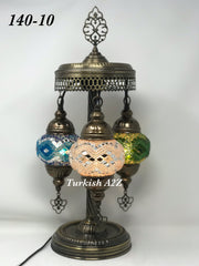 Turkish Mosaic Short Floor/Table lamp With Small Globes, ID:140 - TurkishLights.NET