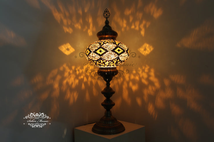 NO6 SIZE MOSAIC FLOOR / TABLE LAMP - TurkishLights.NET