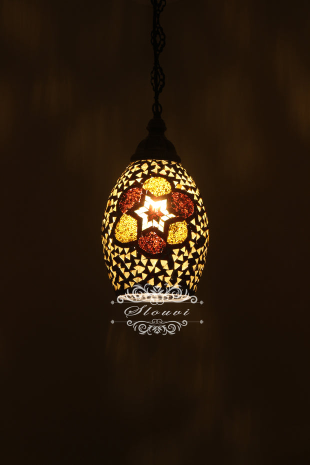 Turkish Handmade Mosaic Hanging Pendant - Kitchen Island Pendant - TurkishLights.NET