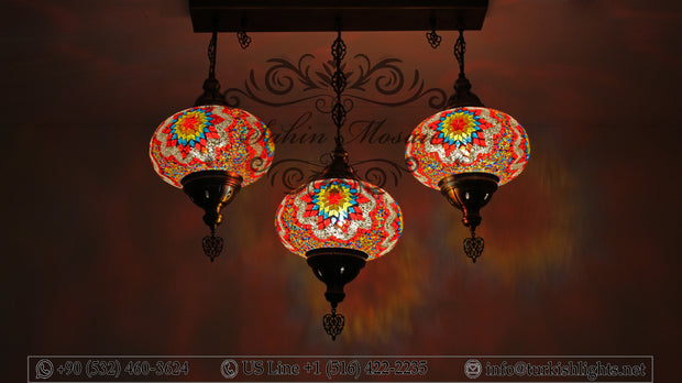 Kitchen Pendant With 3 Extera Large Ball Poruduct ID: 110 - TurkishLights.NET