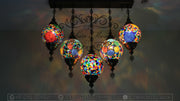 Kitchen Island Pendant With 5 L(20 cm ) Globes, ID: 111 - TurkishLights.NET