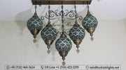 Kitchen Island Pendant With 5 (20 cm ) Globes, ID: 111 - TurkishLights.NET