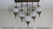 Kitchen Island Pendant With 5 L(20 cm ) Globes, ID: 111 - TurkishLights.NET