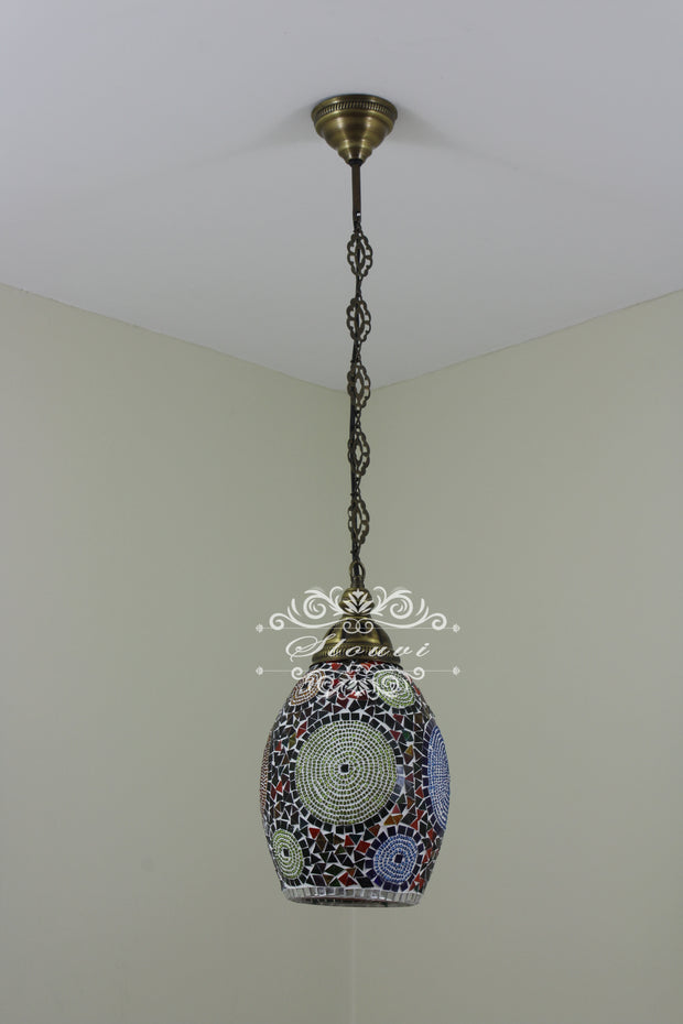 Turkish Handmade Mosaic Hanging Pendant - Kitchen Island Pendant - TurkishLights.NET