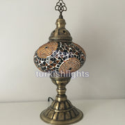 MOSAIC TABLE LAMP - LARGE GLOBE - TurkishLights.NET