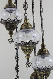 5 BALL CRACKED OTTOAMAN CHANDELIER - TurkishLights.NET