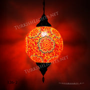 Hanging Lamps with 20" Globe - TurkishLights.NET