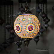 Hanging Lamps with 20" Globe - TurkishLights.NET