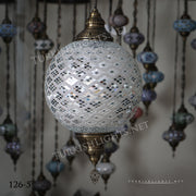 Hanging Lamps with 20" Globe - TurkishLights.NET