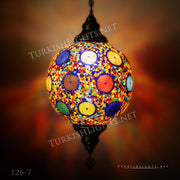 Hanging Lamps with 20" Globe - TurkishLights.NET