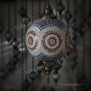 Hanging Lamps with 20" Globe - TurkishLights.NET