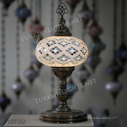 Turkish Mosaic Table Lamp, Extra Large Globe (NO5 GLOBE) ID:127 - TurkishLights.NET