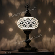 Turkish Mosaic Table Lamp, Extra Large Globe (NO5 GLOBE) ID:127 - TurkishLights.NET