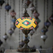 Turkish Mosaic Table Lamp, Extra Large Globe (NO5 GLOBE)  ID:127 - TurkishLights.NET