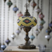 Turkish Mosaic Table Lamp, Extra Large Globe (NO5 GLOBE)  ID:127 - TurkishLights.NET