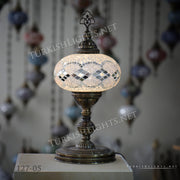 Turkish Mosaic Table Lamp, Extra Large Globe (NO5 GLOBE) ID:127 - TurkishLights.NET