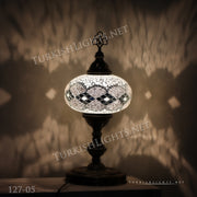 Turkish Mosaic Table Lamp, Extra Large Globe (NO5 GLOBE) ID:127 - TurkishLights.NET