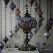 Turkish Mosaic Table Lamp, Extra Large Globe (NO5 GLOBE) ID:127 - TurkishLights.NET