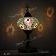 Turkish Mosaic Table Lamp, Extra Large Globe (NO5 GLOBE) ID:127 - TurkishLights.NET