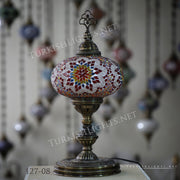 Turkish Mosaic Table Lamp, Extra Large Globe (NO5 GLOBE) ID:127 - TurkishLights.NET