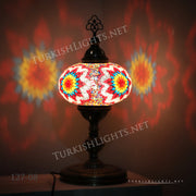 Turkish Mosaic Table Lamp, Extra Large Globe (NO5 GLOBE) ID:127 - TurkishLights.NET