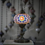 Turkish Mosaic Table Lamp, Extra Large Globe (NO5 GLOBE) ID:127 - TurkishLights.NET