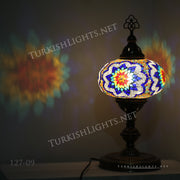 Turkish Mosaic Table Lamp, Extra Large Globe (NO5 GLOBE) ID:127 - TurkishLights.NET