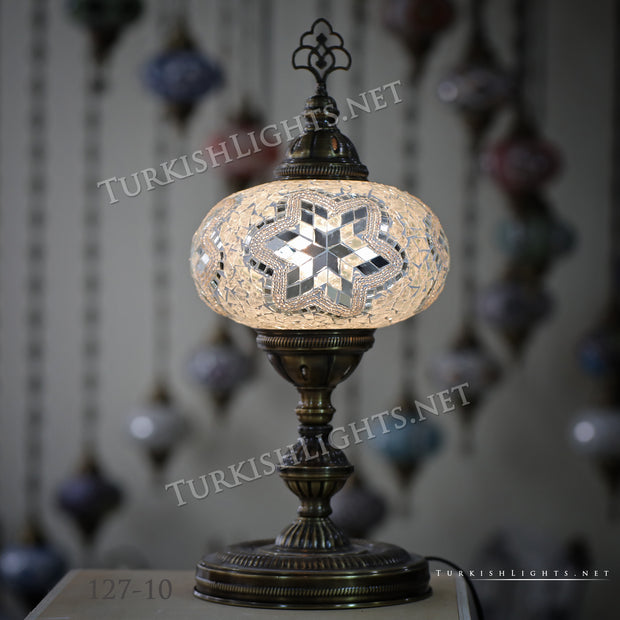 Turkish Mosaic Table Lamp, Extra Large Globe (NO5 GLOBE) ID:127 - TurkishLights.NET