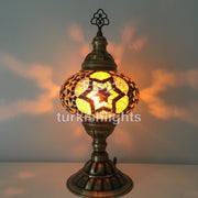 MOSAIC TABLE LAMP - LARGE GLOBE - TurkishLights.NET