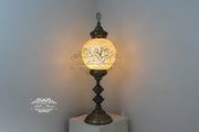 MOSAIC FLOOR / TABLE LAMP WITH 30CM (12") GLOBE - TurkishLights.NET