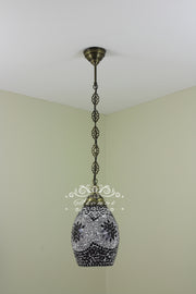 Turkish Handmade Mosaic Hanging Pendant - Kitchen Island Pendant - TurkishLights.NET