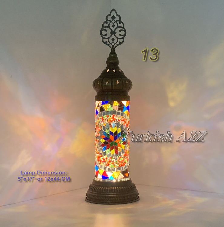 MOSAIC CYLINDER TURKISH MOSAIC LAMP,  id: 300 - TurkishLights.NET