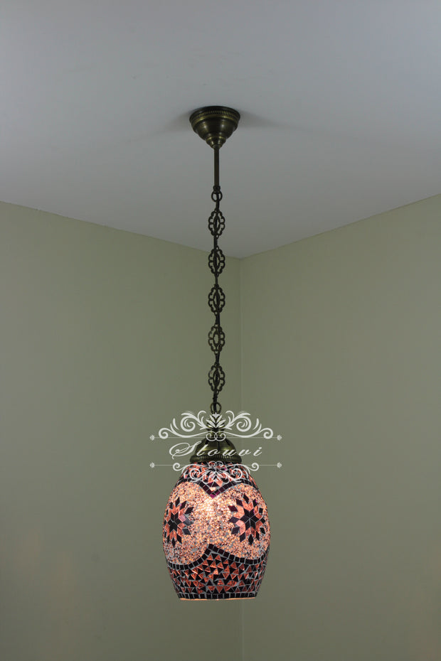 Turkish Handmade Mosaic Hanging Pendant - Kitchen Island Pendant - TurkishLights.NET