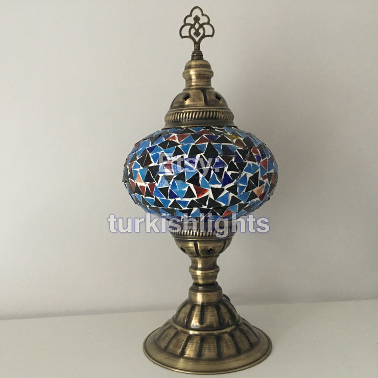 MOSAIC TABLE LAMP - LARGE GLOBE - TurkishLights.NET