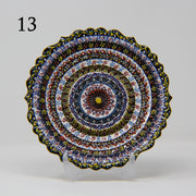 SET OF 3 HAND MADE TURKISH CERAMIC PLATE, 18 cm ( 8''inch ) ID:130 - TurkishLights.NET