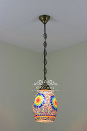 Turkish Handmade Mosaic Hanging Pendant - Kitchen Island Pendant - TurkishLights.NET