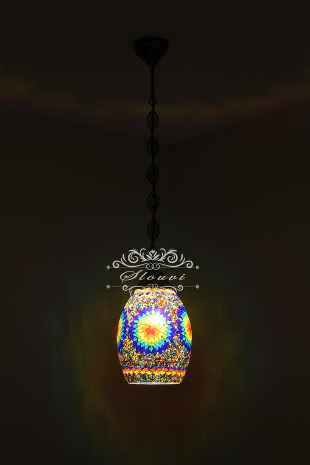 Turkish Handmade Mosaic Hanging Pendant - Kitchen Island Pendant - TurkishLights.NET