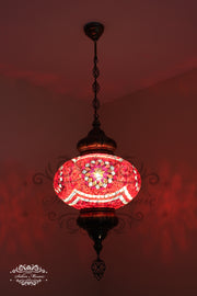 Turkish Handmade Mosaic  Hanging Lamp - NO6 GLOBE - TurkishLights.NET