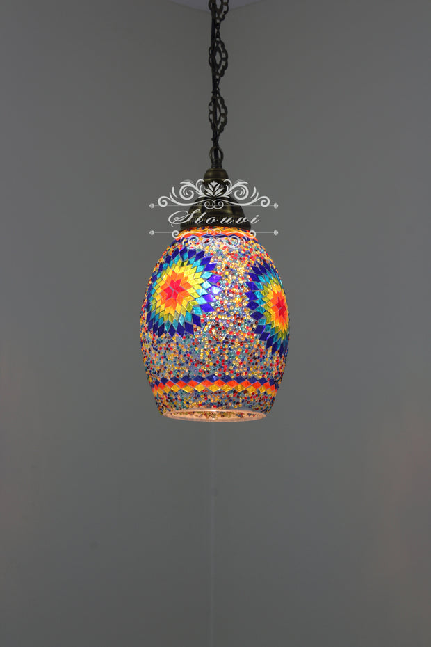 Turkish Handmade Mosaic Hanging Pendant - Kitchen Island Pendant - TurkishLights.NET