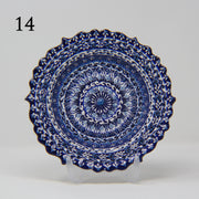 SET OF 3 HAND MADE TURKISH CERAMIC PLATE, 18 cm ( 8''inch ) ID:130 - TurkishLights.NET