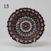 SET OF 3 HAND MADE TURKISH CERAMIC PLATE, 18 cm ( 8''inch ) ID:130 - TurkishLights.NET