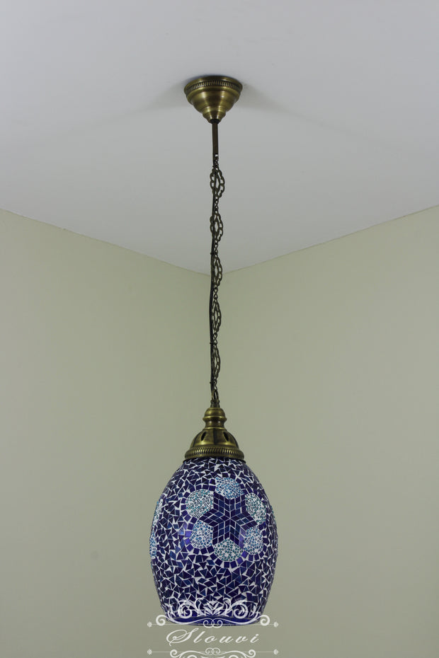 Turkish Handmade Mosaic Hanging Pendant - Kitchen Island Pendant - TurkishLights.NET