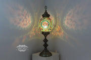 MOSAIC FLOOR / TABLE LAMP WITH 30CM (12") GLOBE - TurkishLights.NET