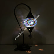 SWAN NECK MOSAIC TABLE LAMP - TurkishLights.NET